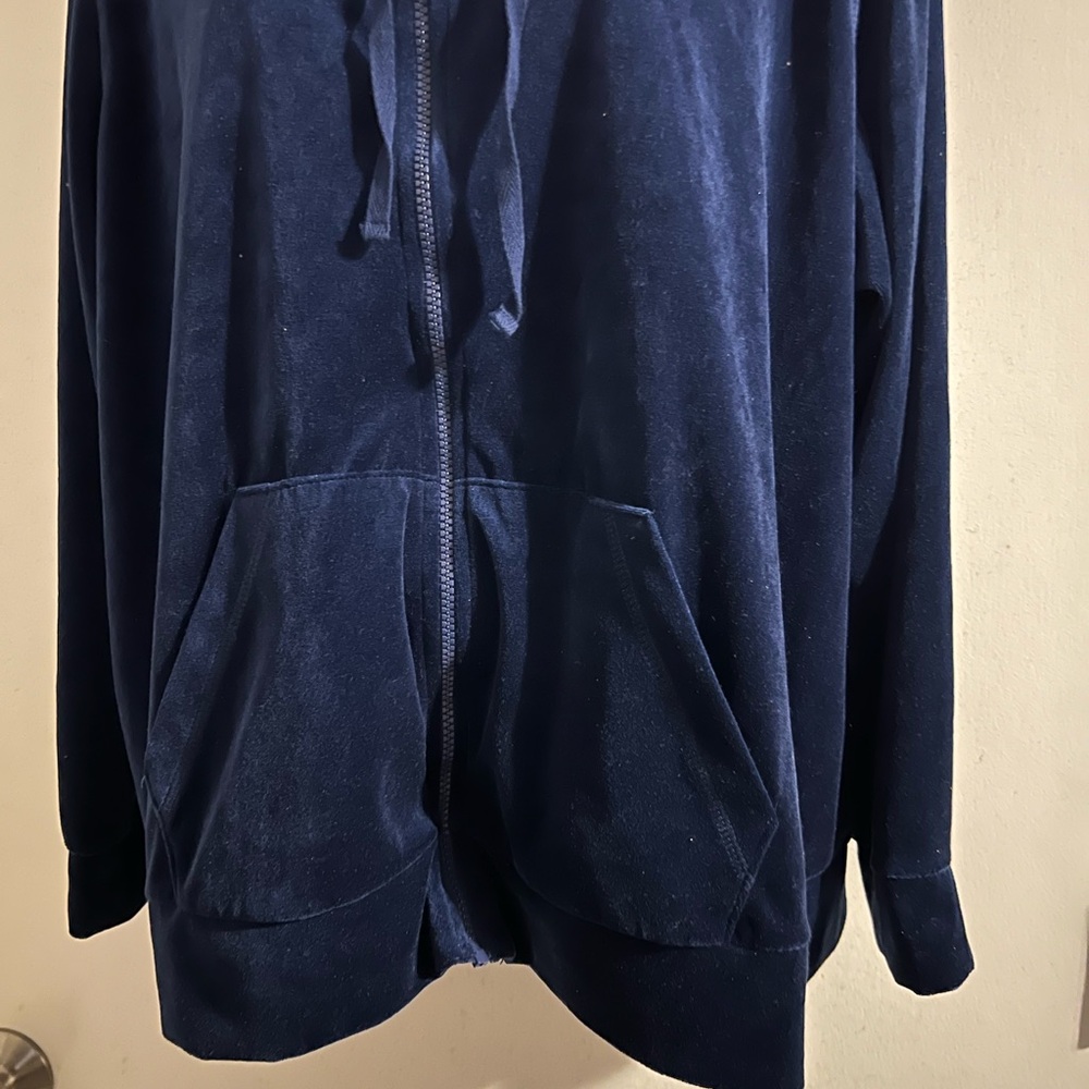 Danskin Now Dark Blue Activewear Jacket 2X - Picture 3 of 8